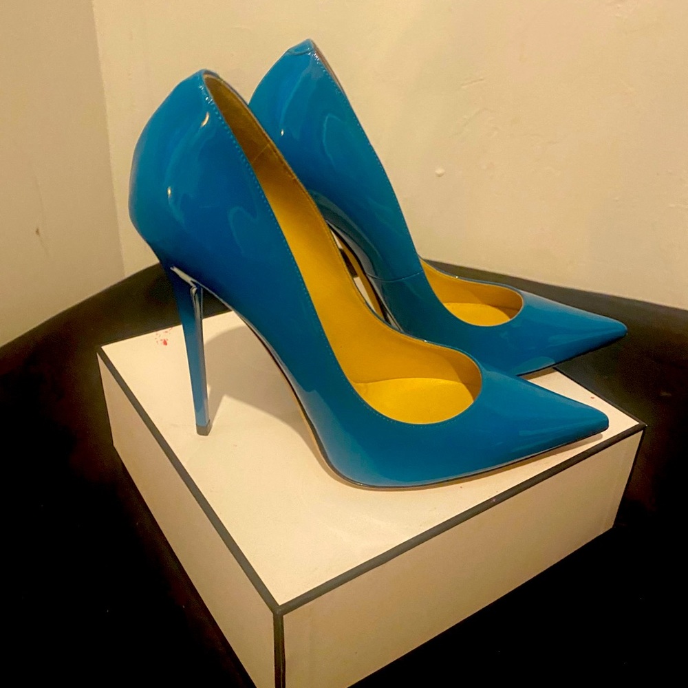 NEW Jimmy choo anouk blue 5” pumps